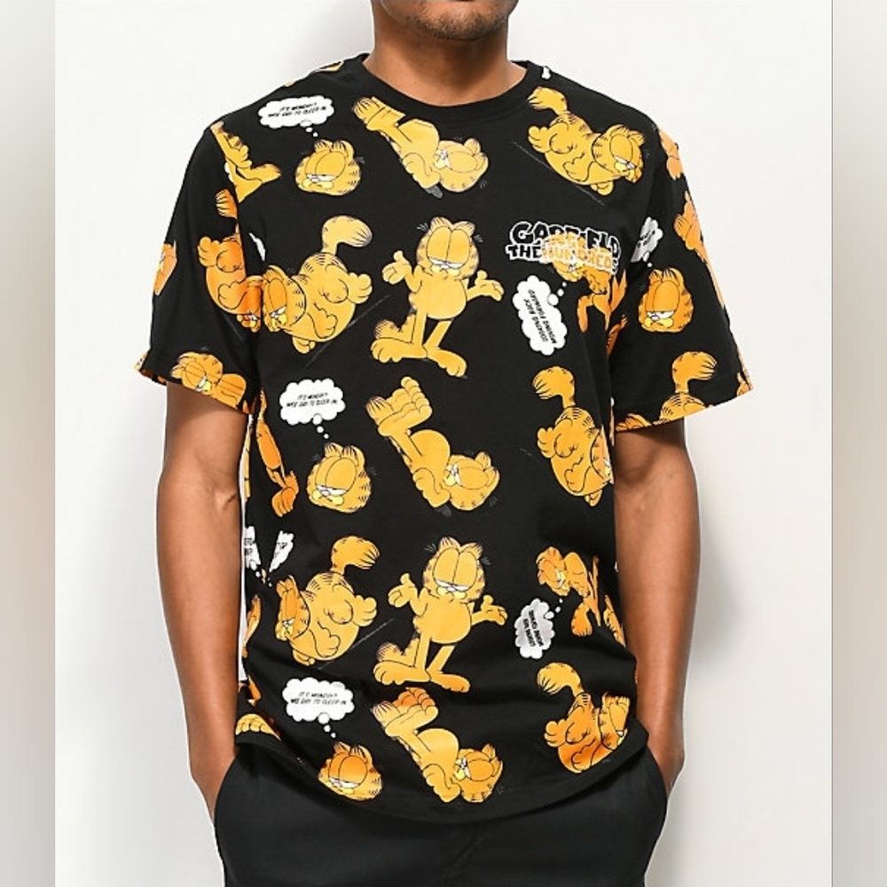 THE Hundreds x Garfield Mood All Over Print t shirt top